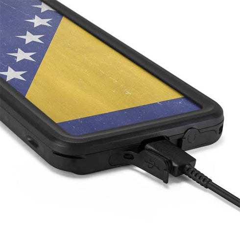 Bosnia and Herzegovina Flag Distressed Galaxy S20 Plus Waterproof Case